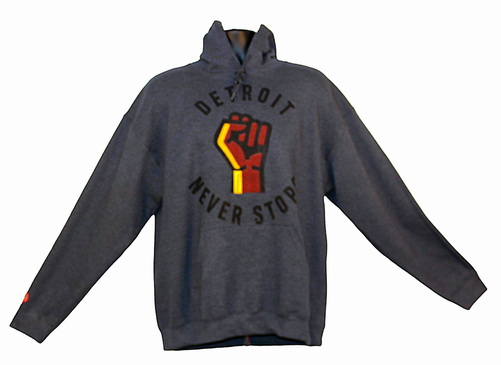 Detroit Never Stops - hoodie
