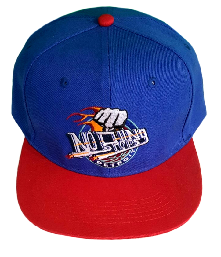 Nothing Stops Detroit Blue With Red Bill Pistons Cap