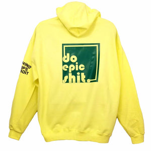 Nothing Stops Detroit Unisex Yellow Do Epic Shit Long Sleeve Hoodie