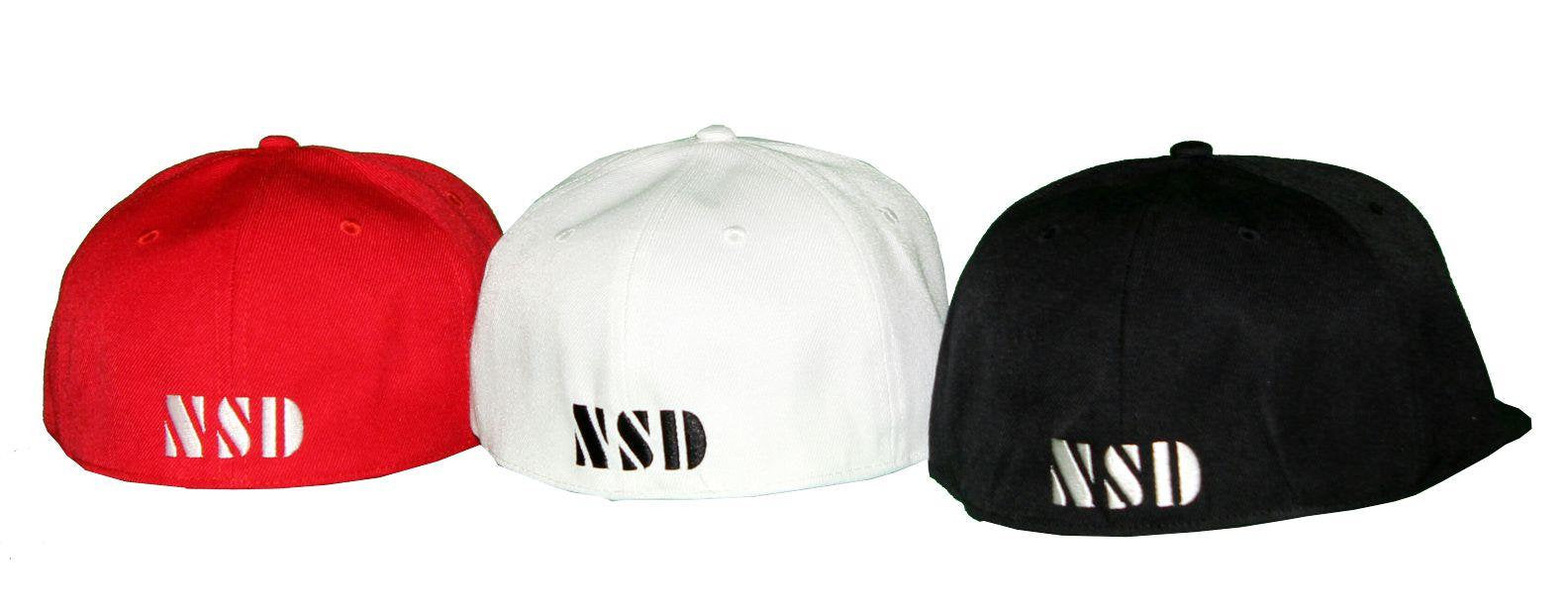 Nothing Stops Detroit Red, White, Black Fitted Cap Back View
