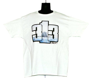 Nothing Stops Detroit Unisex White 313 Short Sleeve Tee